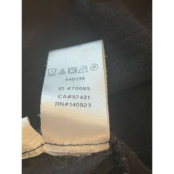 Ann Taylor LOFT black tank with crochet inserts XS 100% Cotton - Picture 9 of 10